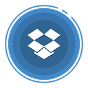 dropbox, social media icons SteelBlue icon