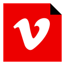 media, Logo, Vimeo, Social, Brand Red icon