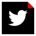 media, Logo, twitter, Social, Brand Black icon