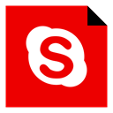 Logo, Skype, Social, Brand, media Red icon