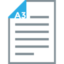 Format, Page, sheet, Paper Size, A3, document, paper LightSlateGray icon