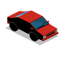 Car, Front, vehicle Black icon