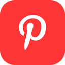 Social, Android, pinterest, media, global, App, ios Tomato icon