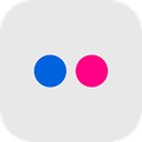 ios, flickr, Social, Android, media, global, App Lavender icon