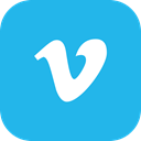 media, global, App, Vimeo, Social, Android, ios DeepSkyBlue icon