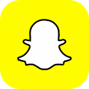 media, global, App, Social, Android, Snapchat, ios Yellow icon