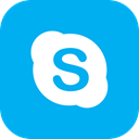 media, global, App, Skype, Social, Android, ios DeepSkyBlue icon