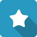 star, Blue, rate, Achieve, Favourite, Shadow, Like LightSeaGreen icon
