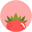 food, strawberry, summer, nutrition LightPink icon