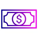 Money, Dollar, Currency Black icon