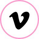 Social, media, web, Vimeo Black icon