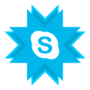 Skype, Messenger, im, voip, Instant Messaging DeepSkyBlue icon