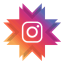 Instagram, Polaroid, Camera, Filter, photo Black icon