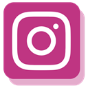 media, network, Social, Instagram MediumVioletRed icon