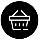 shopping, Shop, buy, items, remove, Basket Black icon