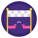 Finish, Running, sport, Badge, done, winner, Route DarkSlateBlue icon