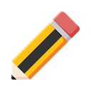pencil, learn, education, student, study Black icon