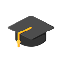 school, learn, education, student, study, graduation Black icon