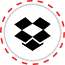 dropbox, Logo, Social, Company, Brand, media Black icon