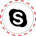 Skype, Social, Company, media, Logo, Brand Black icon