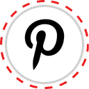 media, Logo, Social, Company, Brand, pinterest Black icon