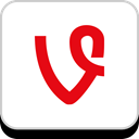 media, Logo, Social, Company, Brand, Vine Red icon