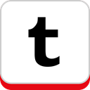 media, Logo, Social, Tumblr, Company, Brand Red icon