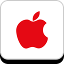 media, Apple, Logo, Social, Company, Brand Red icon
