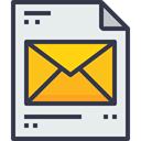 Email, document, paper, Message, office, Page, Business, Form Lavender icon