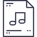 document, paper, music, Business, Form, Message, office, Page Black icon