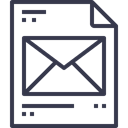 Form, office, Page, Business, document, paper, Message, Email Black icon