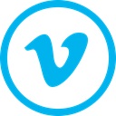 media, movie, video, share, Vimeo, Social, yumminky DeepSkyBlue icon