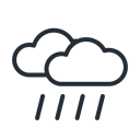 Rain, rainy, Cloud, weather, Clouds Black icon