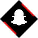 omnipresence, Snapchat, everywhere, media, online, presence, Social Black icon