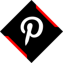 pinterest, everywhere, omnipresence, media, online, presence, Social Black icon