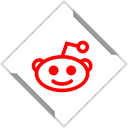 everywhere, omnipresence, Reddit, Social, media, online, presence Black icon