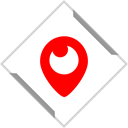 Social, Periscope, media, online, presence, everywhere, omnipresence Black icon