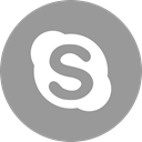 Social, media, online, Skype DarkGray icon