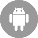 media, online, Social, Android DarkGray icon
