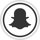 media, online, Logo, Social, Snapchat DarkSlateGray icon