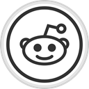 media, online, Logo, Reddit, Social DarkSlateGray icon