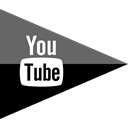 youtube, Company, Brand, media, flag, Logo, Social Black icon