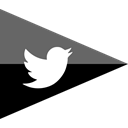 Social, Company, Brand, flag, Logo, twitter, media Black icon
