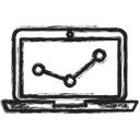 Diagram, Computer, graph, Business Black icon