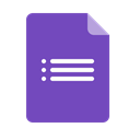 document, File, Data, google, Forms SlateBlue icon