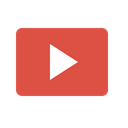 play, Logo, youtube, media, video, player IndianRed icon
