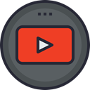 media, network, social icon, Logo, Social, youtube DarkSlateGray icon