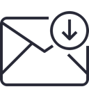 Email, envelope, mail, Letter, Business, Address, Communication, Mailbox Black icon