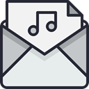 Email, envelope, mail, Letter, Business, Address, Communication, Mailbox WhiteSmoke icon