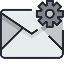 Email, envelope, mail, Communication, Mailbox, Letter, Business, Address Lavender icon